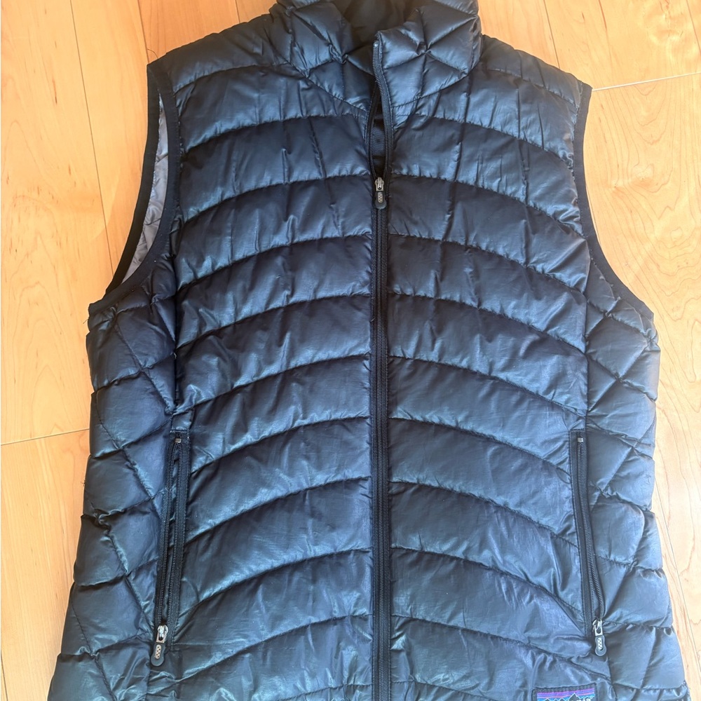 Women's Black Quilted Vest